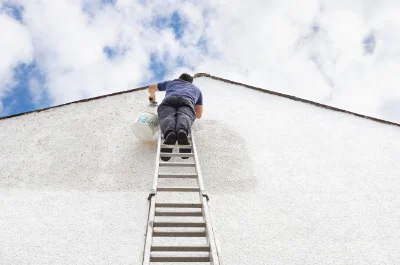 Peinture extérieure à la Bretenière — façades et ravalement